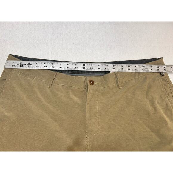Quicksilver Amphibian Men’s Shorts Khaki Brown Size 42 X 9 | 4 Way Stretch Chino - Picture 8 of 13